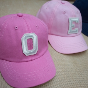 Gorra de béisbol con inicial de letra personalizada para bebé, niño pequeño, regalo para bebé, niño pequeño, gorra de béisbol para niños
