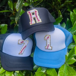 Custom Number Baseball Hat Personalized Gift Baseball Mom Hat Custom Baseball Mom Trucker Hat Gift for Sports Mom Chenille Baseball Numbers