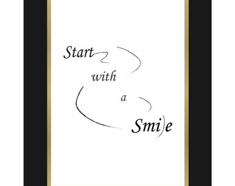 Happiness Quote Print – Motivational Poster 18x24 Inches, Inspirational Wall Art, Positive Vibes Decor, Uplifting Quote, Digital Download