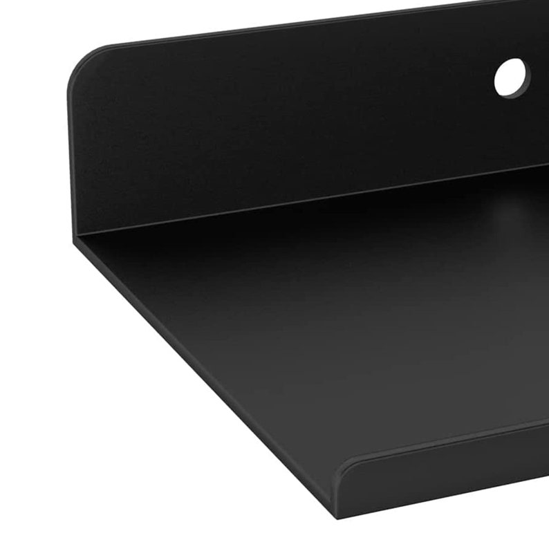 Black Metal Shelf Frame Shelf Decorative Wall Shelf Rustic Etsy