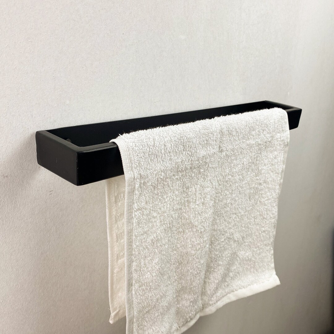Matt Black Towel Rack Towel Holder Decorative Storage for Etsy