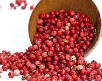 Organic PINK PEPPERCORNS PREMIUM Whole pepper corns Very High Quality - Vacuum Packed