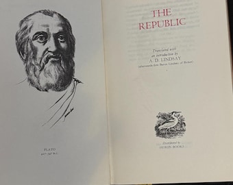 Platon - Republiken - Översatt med en introduktion av A. D. Lindsay J. M. Dent & Sons