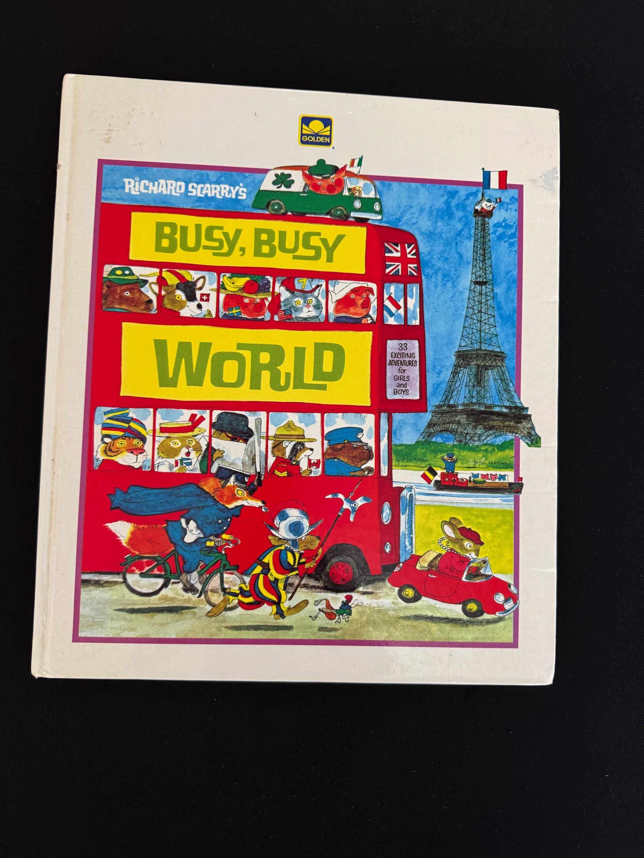Busy Busy World by Richard Scarry – Early Illustrated Travel Book