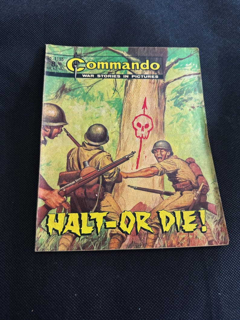 Commando War Stories in Pictures No. 1155 — Halt-or Die! (1969) - Etsy