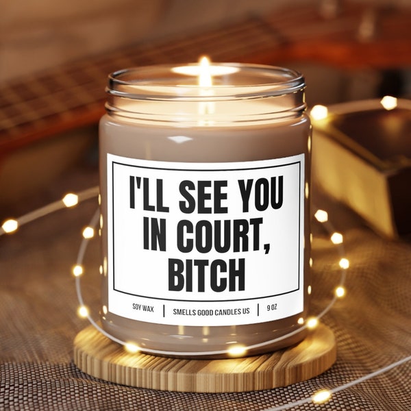 Funny Lawyer Graduation Candle Law Student Grad Gift Lawyer Office Décor Attorney Gifts Law Firm Essential Soy Candles New Lawyer Gifts 1479