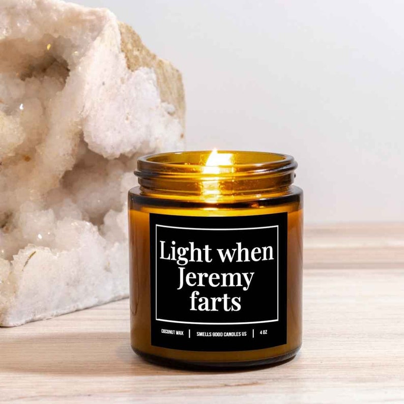 Custom Fart Candles Light When Name Farts Hilarious Candles Best Friend