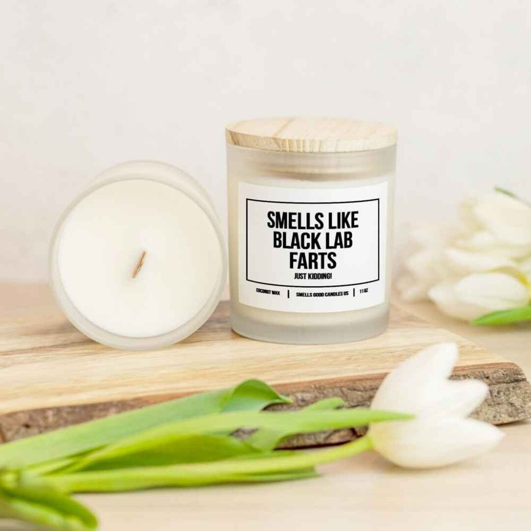 Dog Fart Candle Black Lab Mom & Dad New Pet Parent Gift Dog Owners