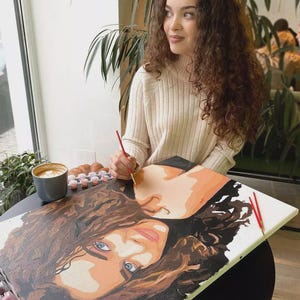 80x100cm Custom paint by numbers by your Own photo