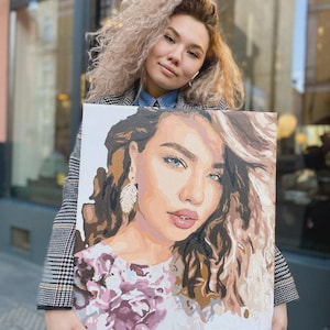 70x90cm Custom paint by numbers by your Own photo