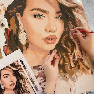 40x50cm Custom paint by numbers by your Own photo