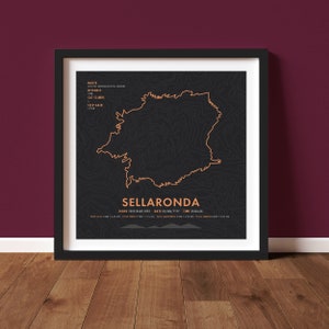 Cellaronda Bikeday - Fahrradwandkunst - Fahrradwandkunst - Radsport-Wandkunst - Geschenke für Radsportler