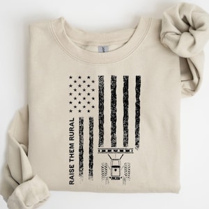 Farm Mom Sweatshirt Raise Them Rural Sweatshirt Country Life Sweatshirt Ranch Life Sweatshirt Western Graphic Sweatshirt