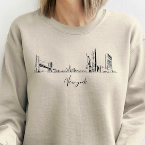 New York City Sweatshirt  East Coast Sweatshirt NYC Sweatshirt New York Lover Gift New Yorker Sweatshirt