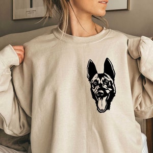 Belgian Malinois Crewneck, Belgian Malinois Lover Sweatshirt, Mom of Belgian Malinois