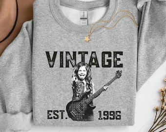Sweat-shirt vintage avec photo d'enfance et année de création, sweat-shirt personnalisé avec photo pour un 21e ou un 30e anniversaire