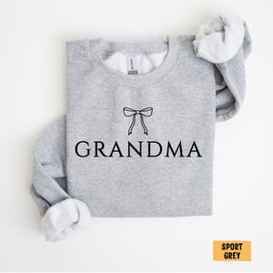 Coquette Grandma Sweatshirt Mothers Day Gift For Grandma Sweatshirt Funny Grandmother Gift Grandma Pregnancy Announcment Sweatshirt