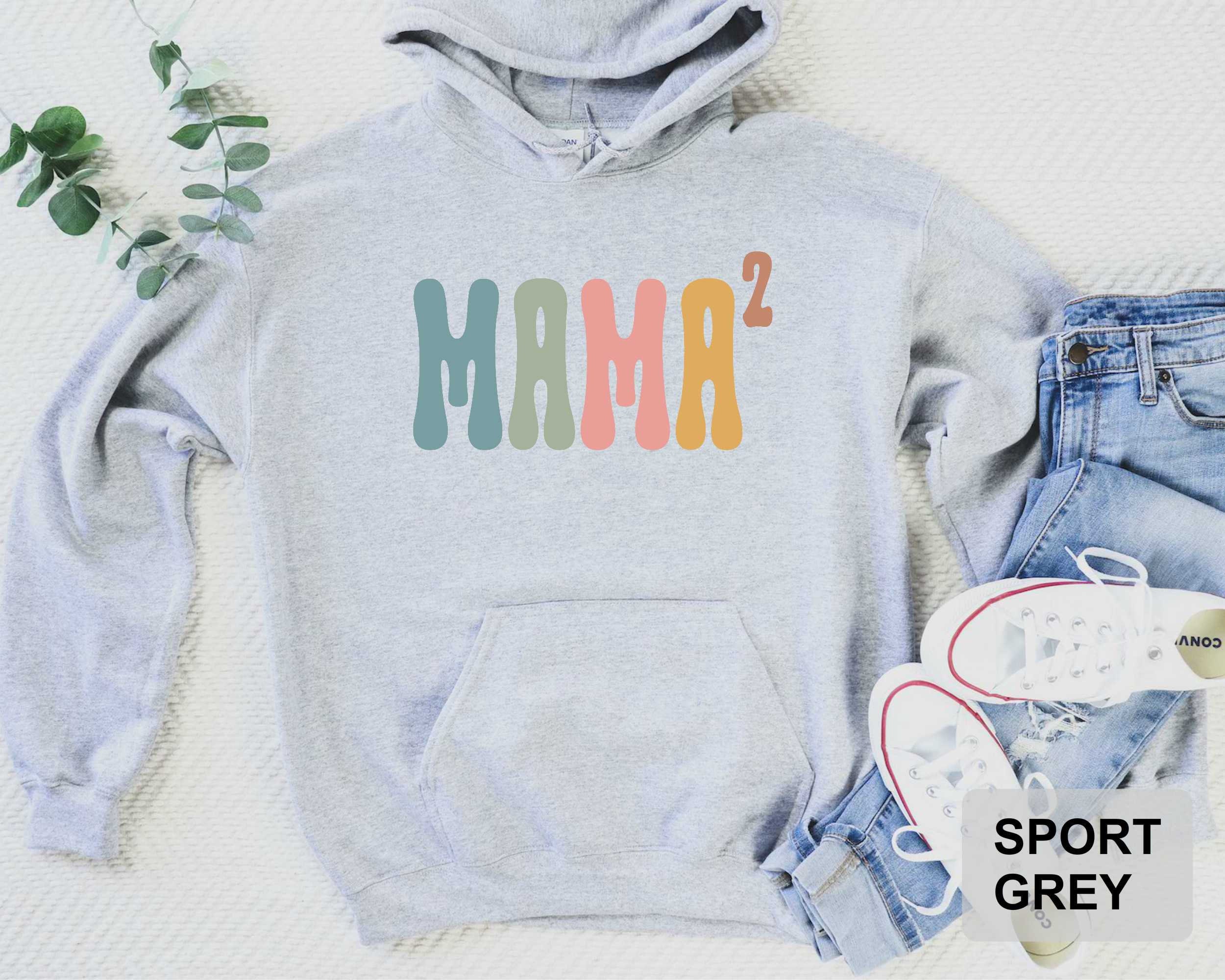Second Baby Announcement Shirt Mama of 2 Sweatshirt Mom Life