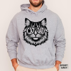 Cat Dad Sweatshirt Cat Lover Sweatshirt Cat Father Sweatshirt Father&#39;s Day Gift Animal Lover Sweatshirt