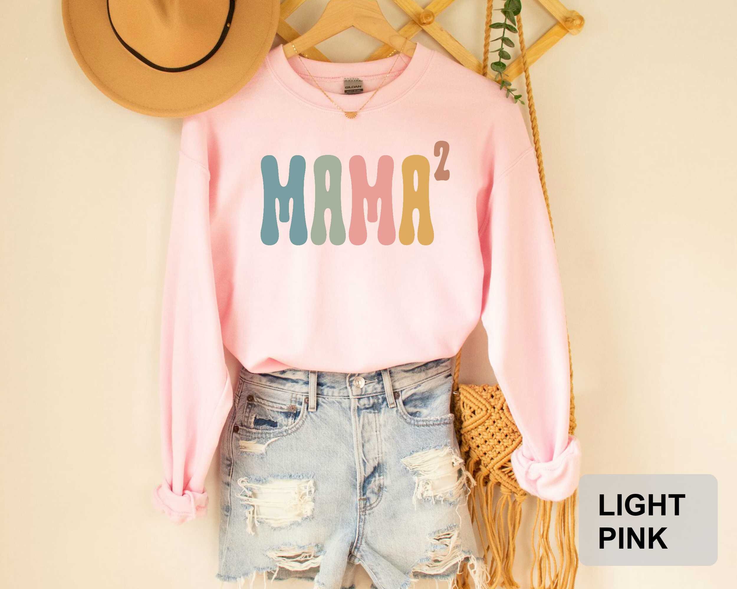 Second Baby Announcement Shirt Mama of 2 Sweatshirt Mom Life