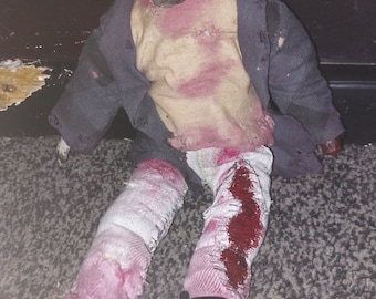 CUSTOM made to order 12 inch zombie sculpture/doll