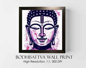 Buddha Wall Art| Beautiful Zen Wall Art | Buddha Painting | 1x1 Printable Wall Art