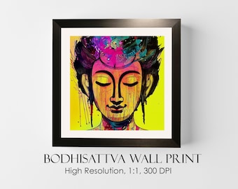 Buddha Wall Decor | Beautiful Zen Wall Art | Meditating Bodhisattva