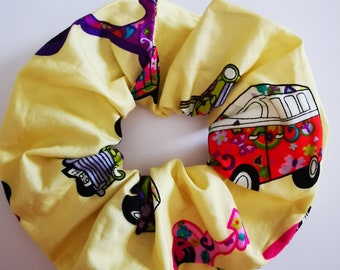 Retro Vehicles Scrunchie