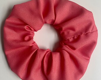 Pink Shiny Scrunchie