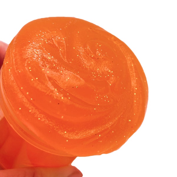 Tangerine Dream - Crunchy Jelly Slime - Fruit-Scented ASMR Slime for Anxiety