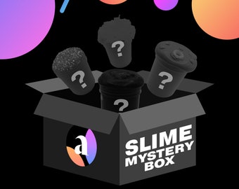 Slime Mystery Box Filled with Random Satisfying Slimes - Crunchy Slime - Fluffy Slime UK - Scented Slime - ASMR Slime - Birthday Gift