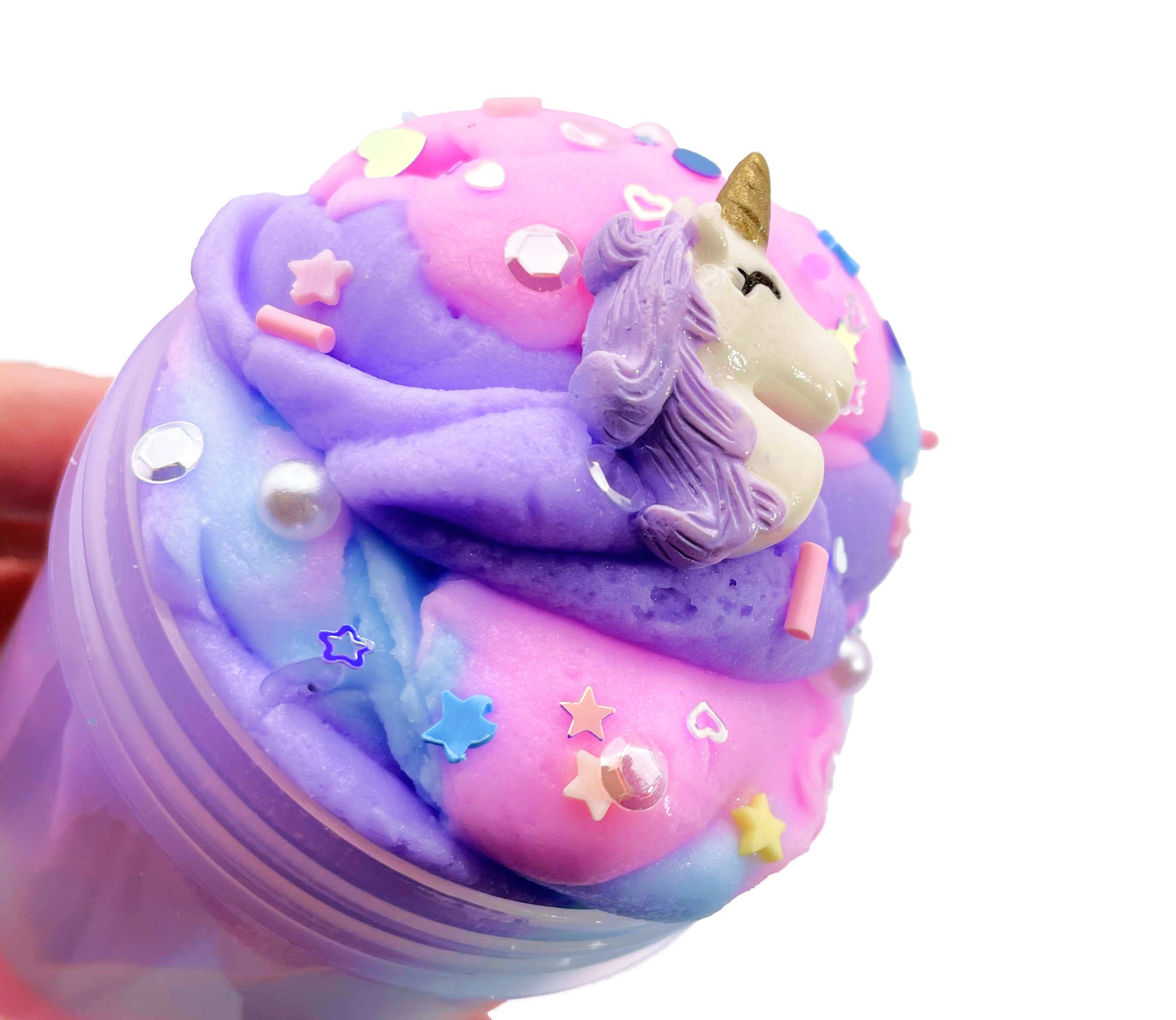 Unicorn Fluff Cloud Creme Slime Kawaii Unicorn Charm Scented Homemade Toy  Great Gift Idea for Any Age Stress Relief Sensory Toy 