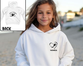 Custom Name Rhythmic Gymnastics Youth Hooded Sweatshirt,Gravity is Overrated,Personalized  Rhythmic Gymnastics Shirt,Pocket print shirt gift