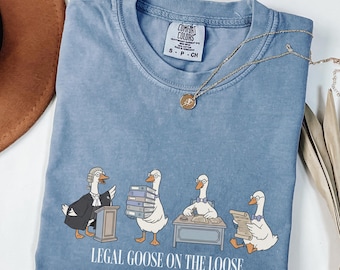 Comfort Colors Goose Lawyer Shirt, Funny Legal Goose Tee, Law Student Gift