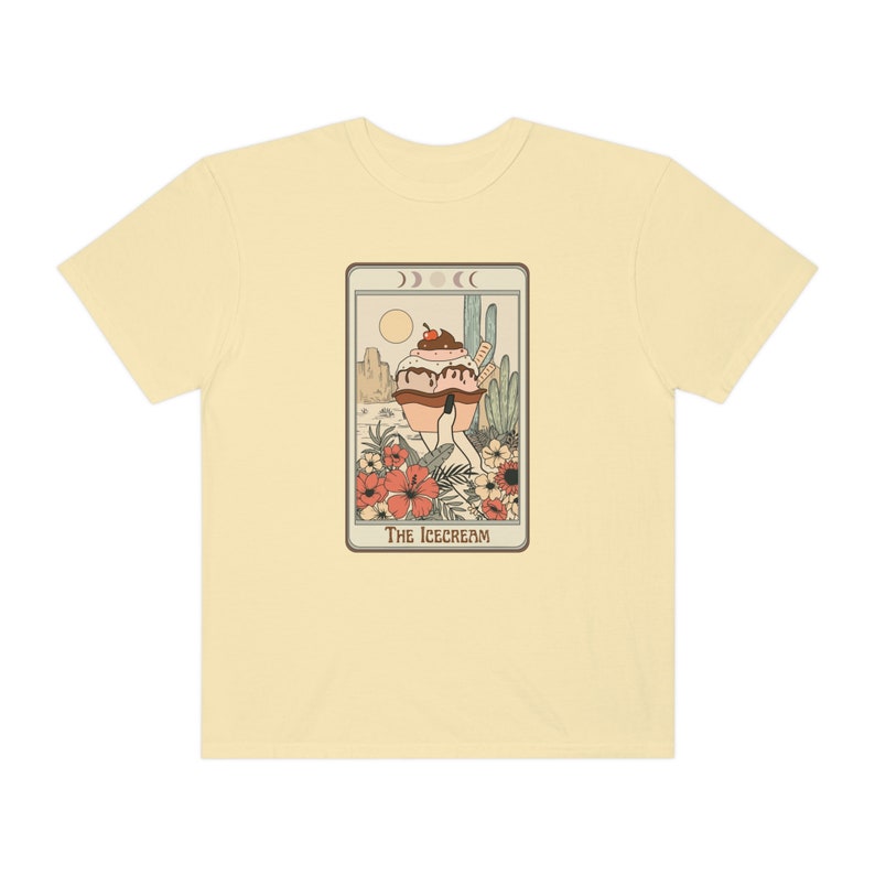 Ice Cream Tarot Card T-Shirt: Funny Vintage Vibe Tee image 6