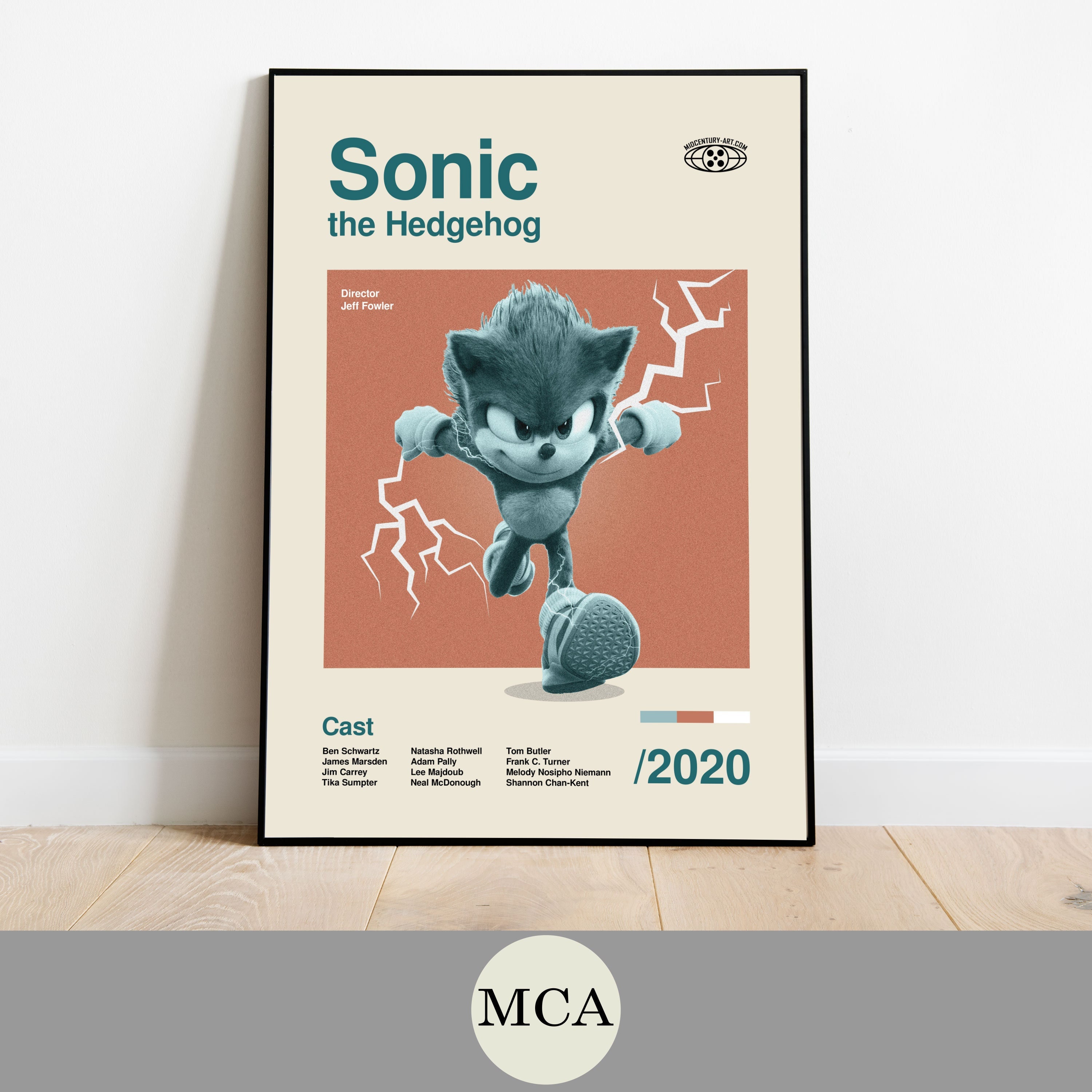 Sonic the Hedgehog 2020 Movie Poster - Official Art