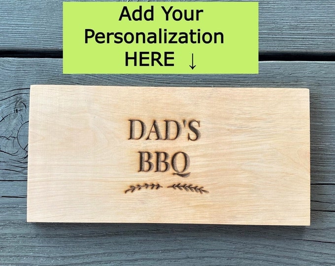 Cadeau fête des pères, pour grill master, pour papa, cadeau pour homme, barbecue, cadeau en bois à personnaliser, pour Noël, cadeau de fête des pères, bois d'aulne, lot de 3