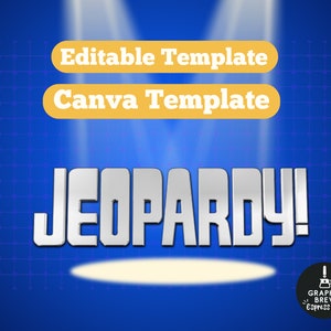 Jeopardy Canva Template für Fernspiele, Eisbrecher, Teambildungs-Aktivitäten