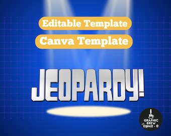 Jeopardy Canva Template for Remote Games, Ice Breaker Games, Team Building Activities