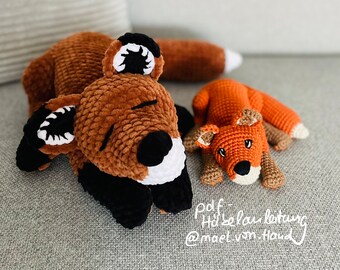 Häkelanleitung zu einem Fuchs - pdf - Anleitung zum Häkeln - Amigurumi - Deutsch