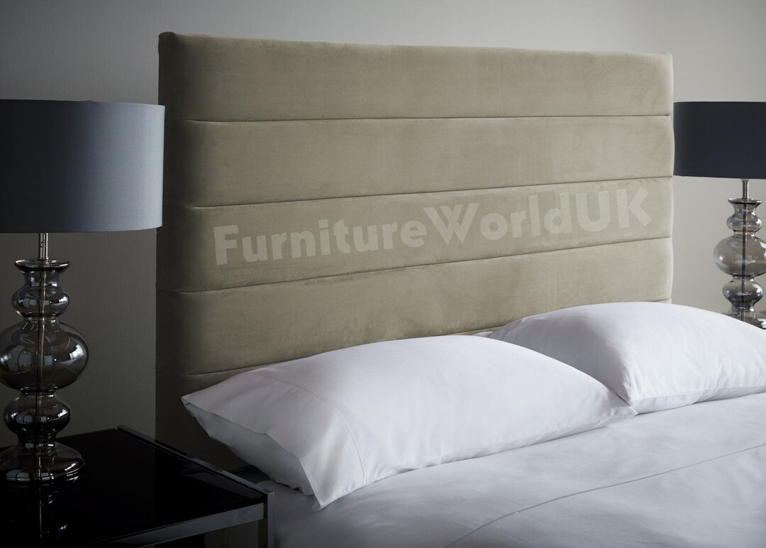 Hailey 42inch High Wall Mounted Headboard French Velvet Bed Headboard