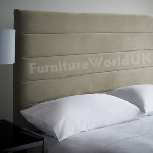 Hailey 42&quot;Inch High Wall Mounted Headboard French Velvet Bed Headboard All Sizes All Colours Single Double Kingsize Superking