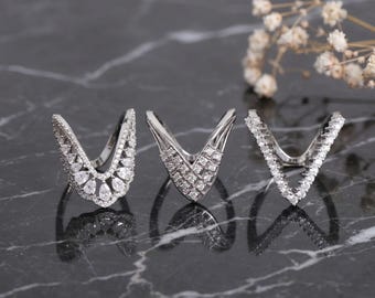 Silver Vanki Ring: CZ Solitaire, Indian Wedding Jewelry