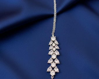 Silver Plated CZ Maang Tikka | Indian Bridal Headpiece