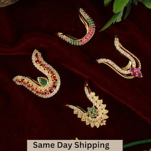 Indian Vanki Ring , Finger ring , Mangalyam Rings , South indian jewelry , Wedding Ring , indian jewelry , Cz jewelry , Handmade Jewellery