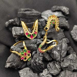 Vanki Ring , Indian Diamond Jewelry  , Engagement Band  , Finger ring , Mangalyam Rings , South indian jewelry , Handmade Jewellery