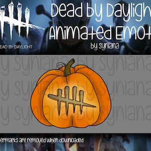 Animierter DBD Halloween Kürbis / Stream Decoration / GIF Emote für Twitch, Youtube, Discord