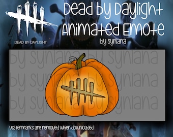 Animated DBD Halloween Pumpkin / Stream Decoration / GIF Emote for Twitch, Youtube, Discord