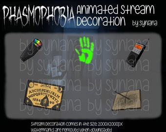 Phasmophobia item as stream decoration for Twitch, Youtube, Discord