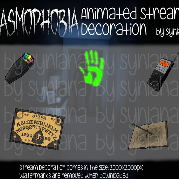 Phasmophobia item as stream decoration for Twitch, Youtube, Discord